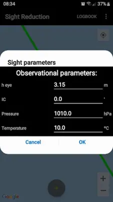 Sight reduction android App screenshot 5